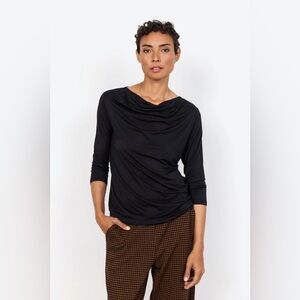 Marc New York By Andrew Marc Cowl-Neck 3/4 Sleeve Top